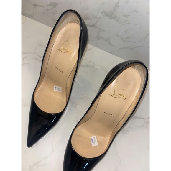 Christian Louboutin Patent Black Heels - Picture 2 of 5